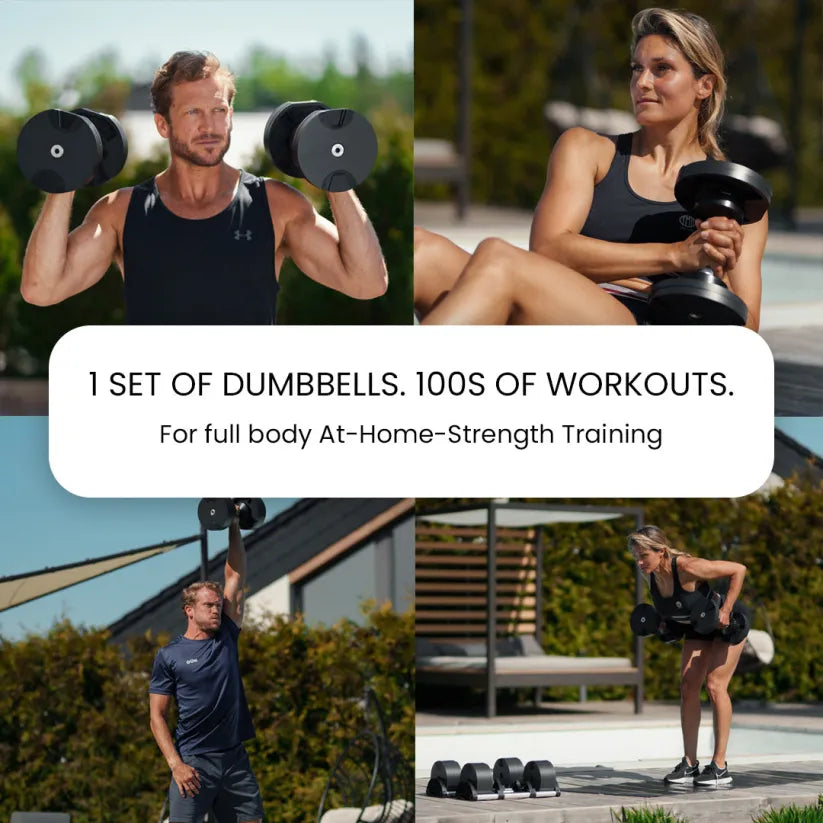 5-80 lbs Smart Adjustable Dumbbell Set