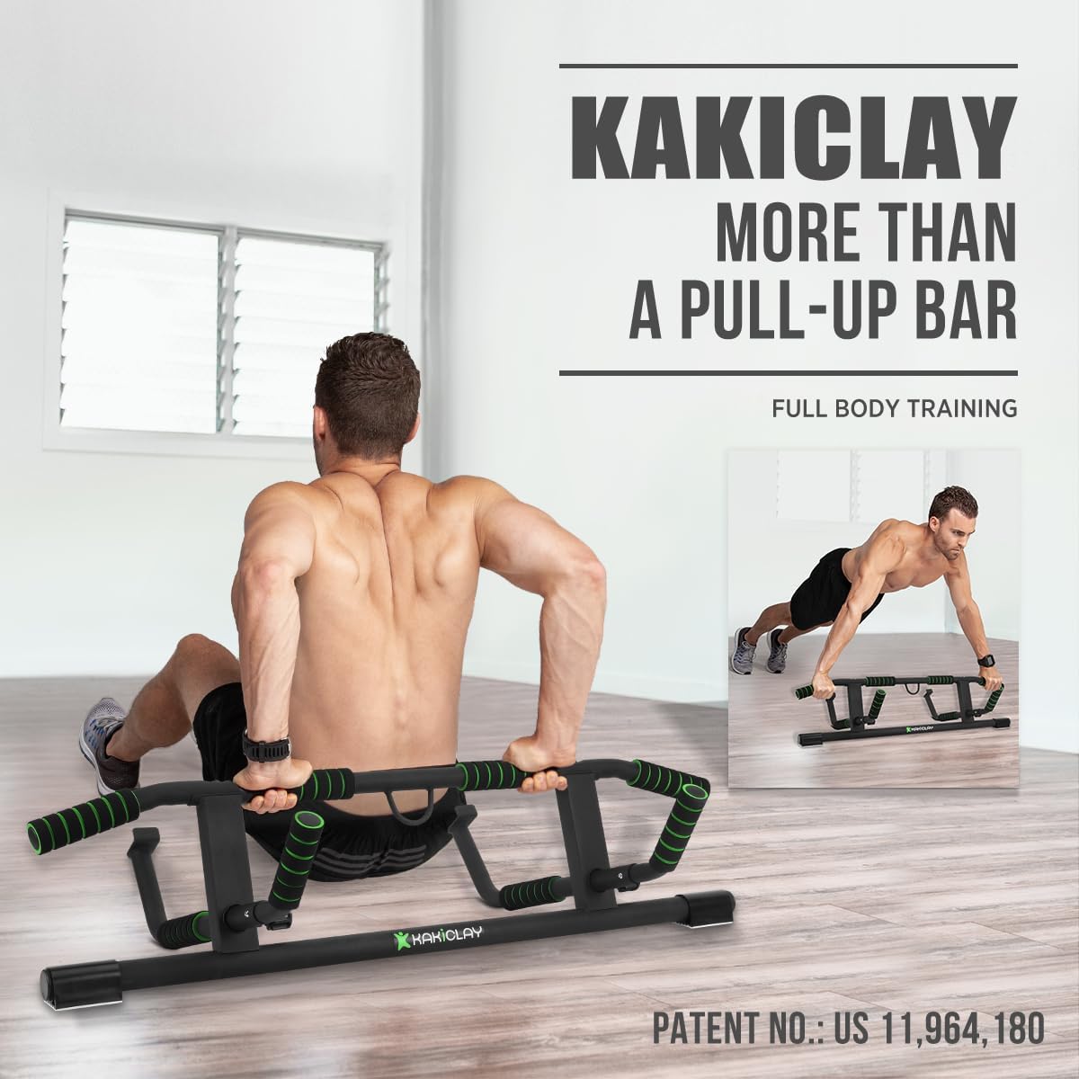 2025 Upgrade Multi-Grip Pull Up Bar with Smart Larger Hooks Technology