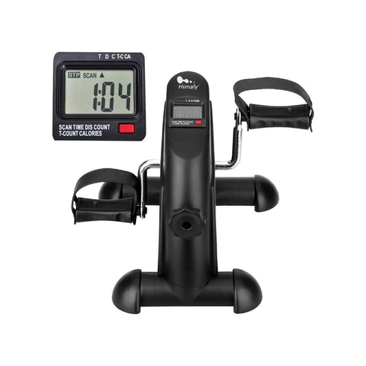 himaly under desk bike pedal exerciser portable bicycle arm and leg pedal machine with lcd display